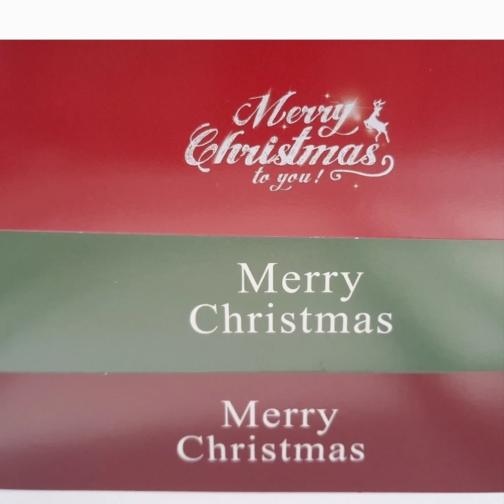 Festive Christmas Greeting Cards Set - Red and Green 6 Set